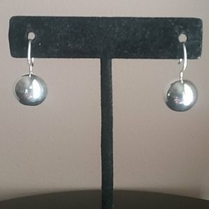 Erick's Sterling Silver 12 mm Hook Earrings Taxco.